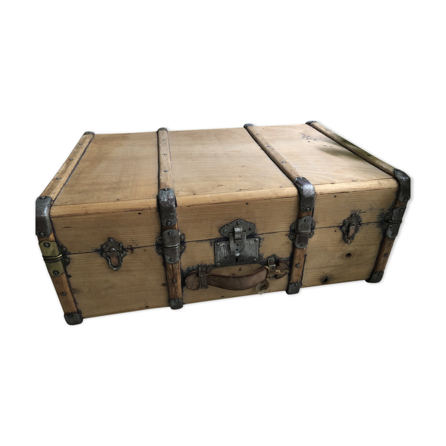 Renovated old travel trunk