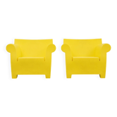 Bubble Club armchair pair – Philippe Starck for Kartell – Yellow