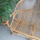 Banquette rotin vintage