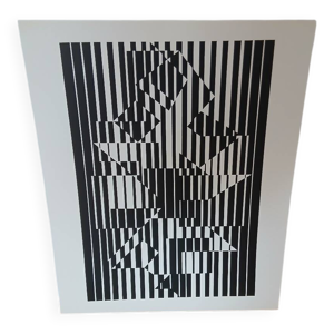 Serigraphie victor Vasarely