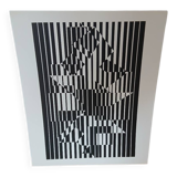 Serigraphie Victor Vasarely ILIAVA, 1956