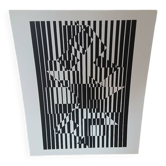 Serigraph Victor Vasarely ILIAVA, 1956
