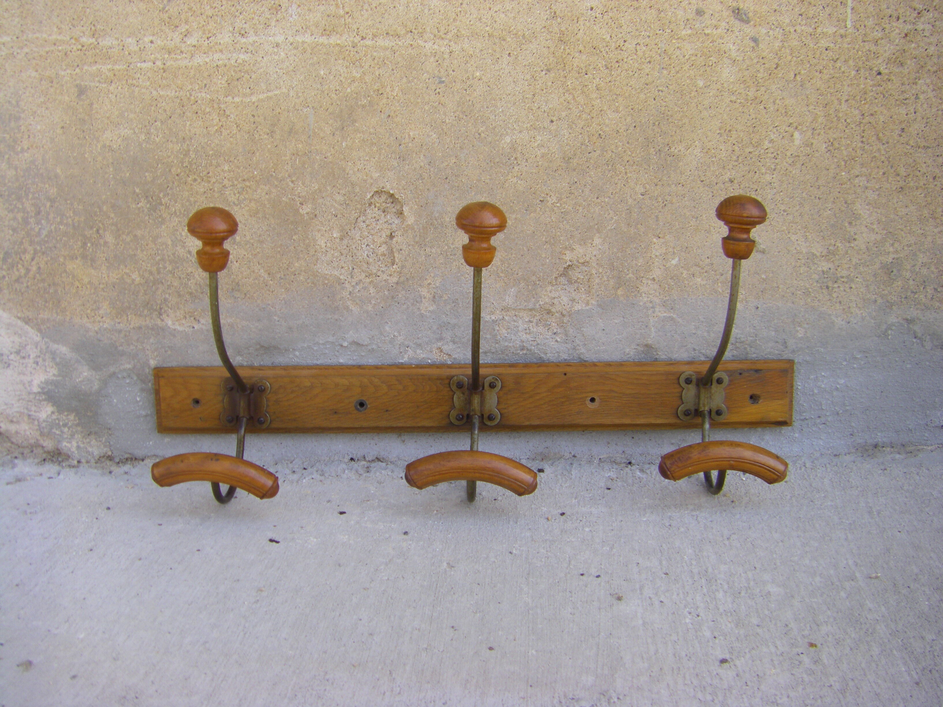 Old wall coat rack