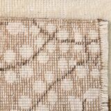 6x9 Cream & Brown Oriental Vintage Rug, 175x290Cm