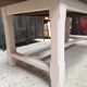 Dining table farmhouse oak old patina shabby chic gustavian