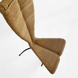 1 X  Postmodern 1980s Dining Side Rope Chair