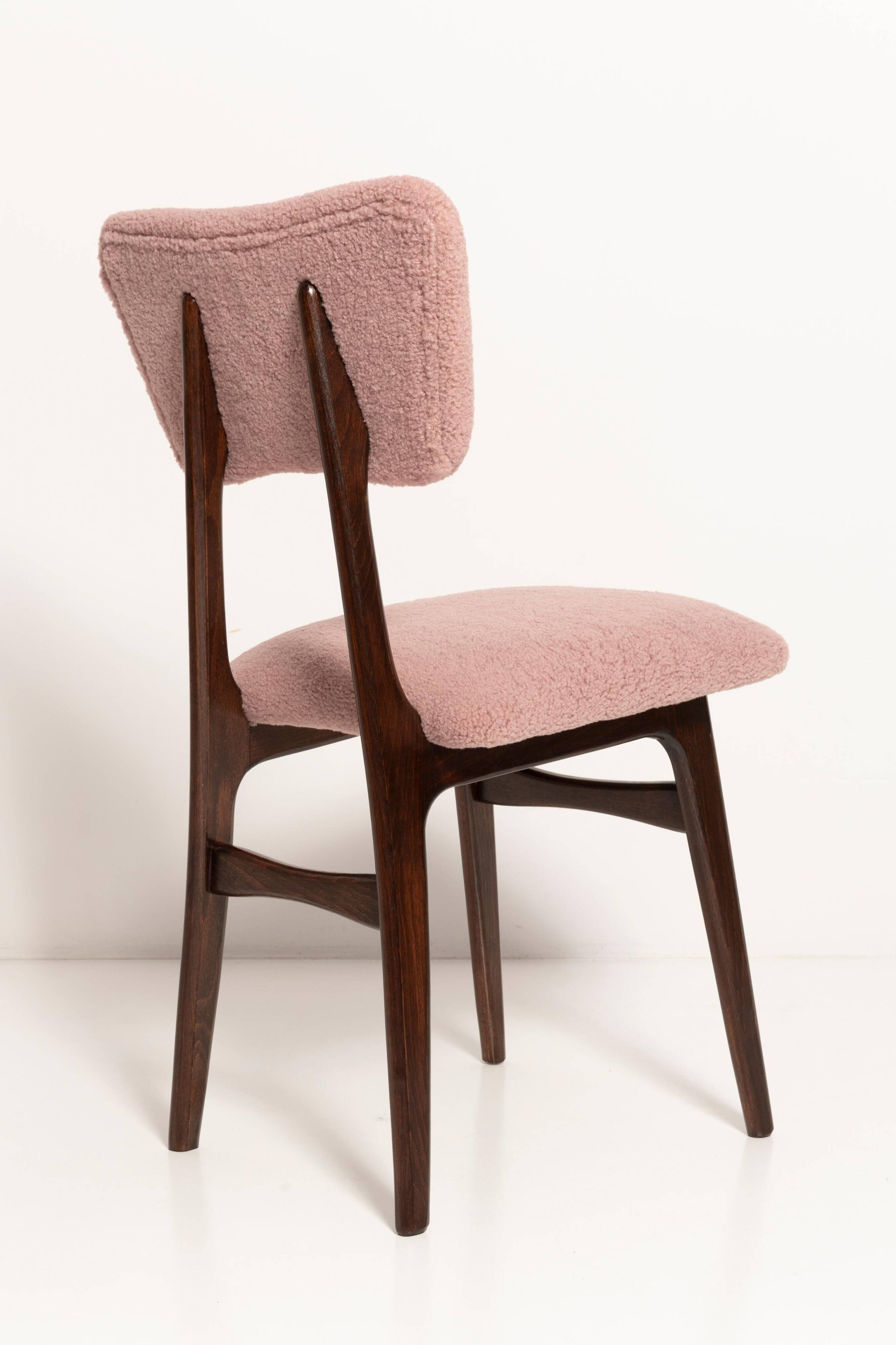 Butterfly dining chair, pink boucle, Europe
