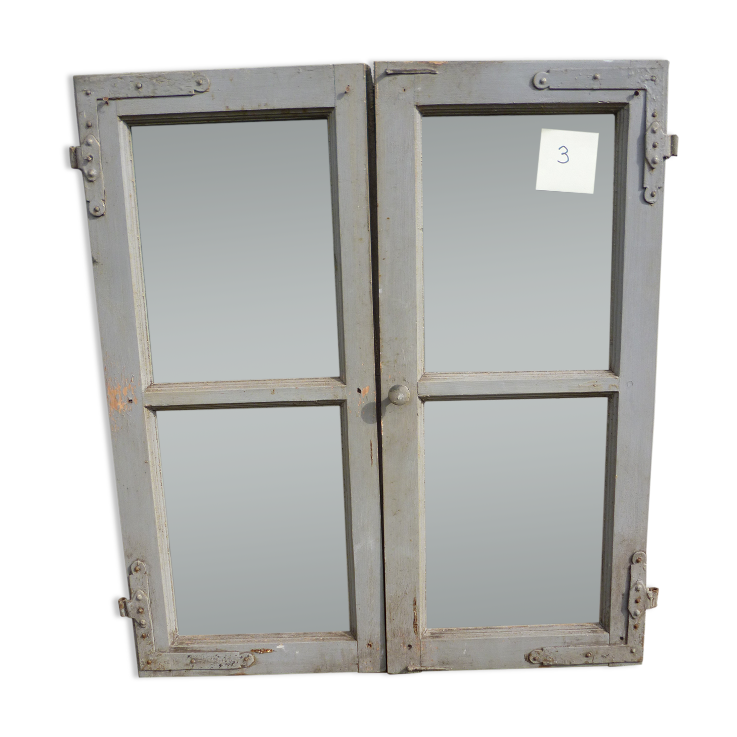 Old grey patina window