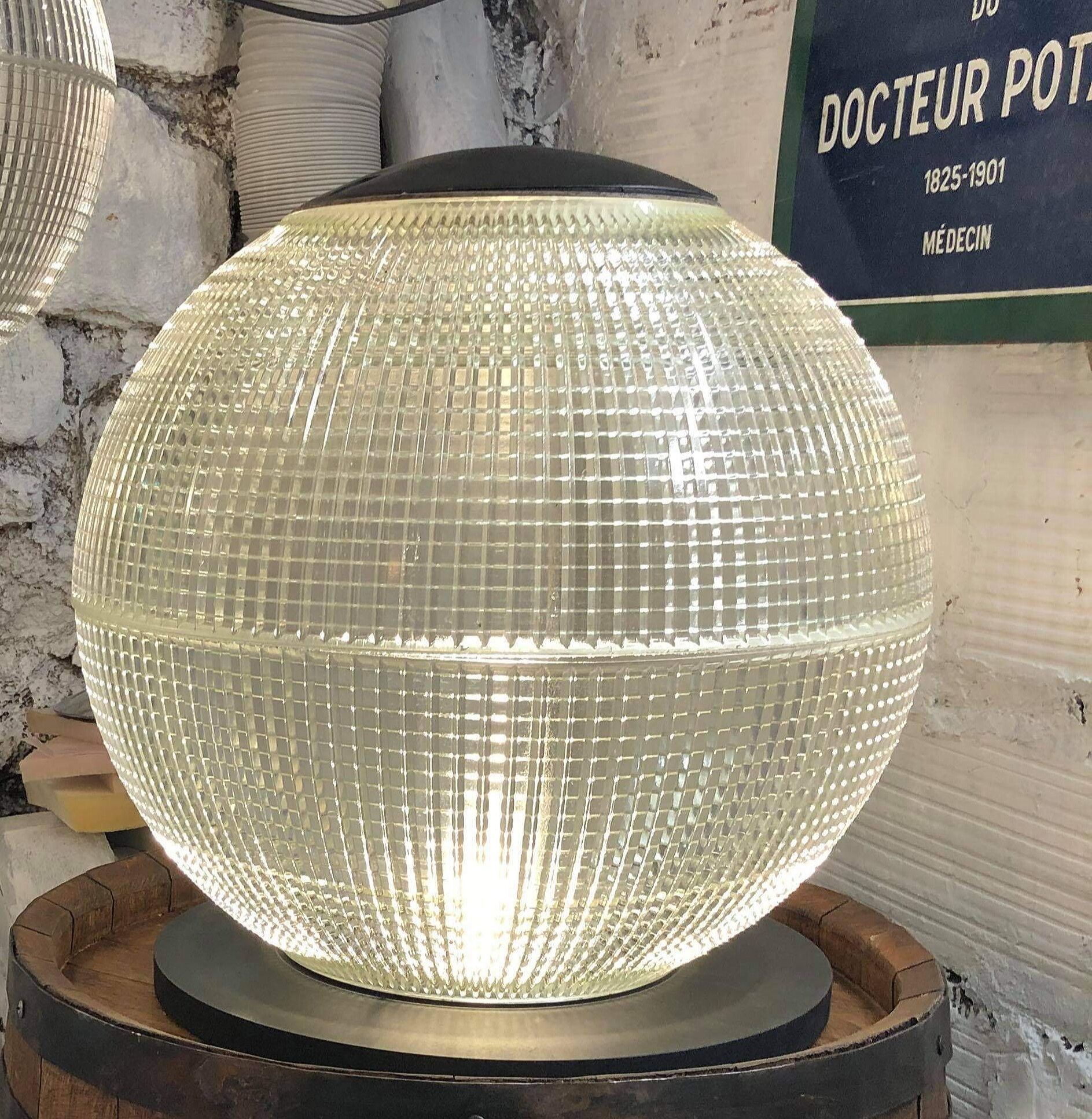 Holophane luminaire on pedestal