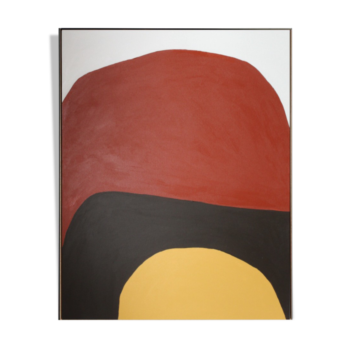 Large abstract painting "Osmose" 100x81 cm