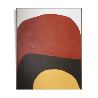 Large abstract painting "Osmose" 100x81 cm