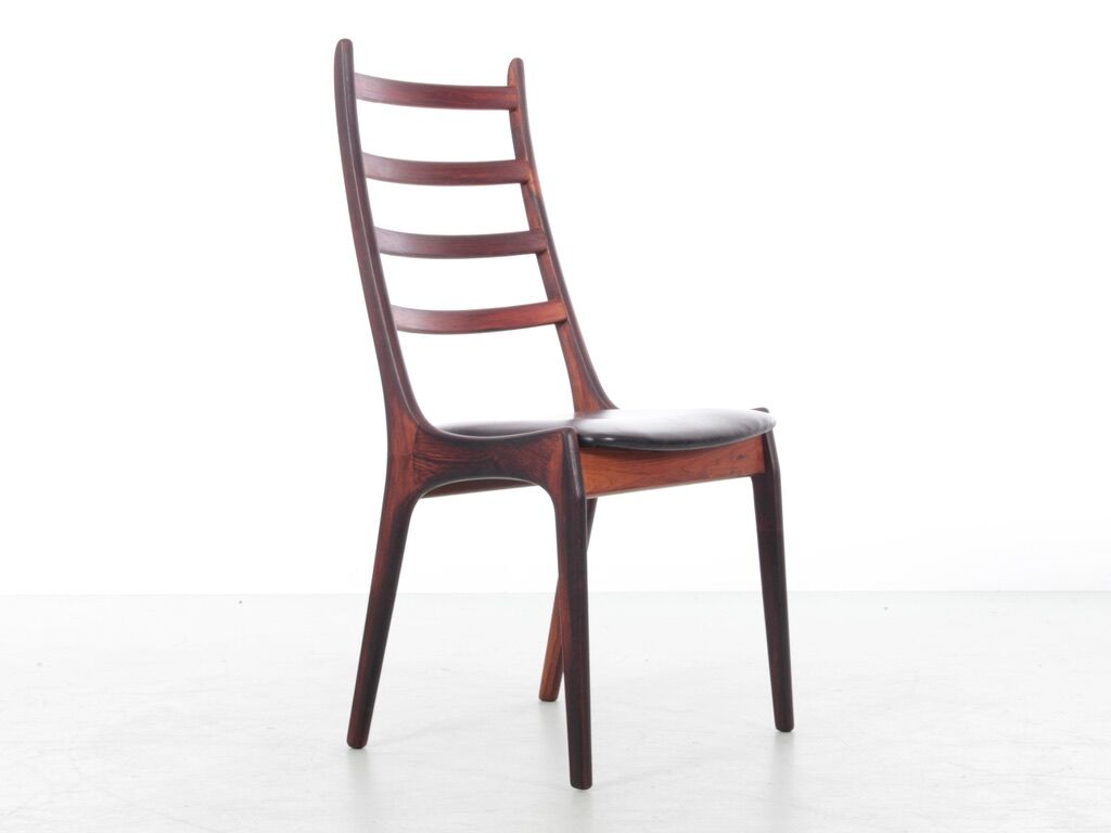 Suite of 4 Scandinavian rosewood chairs from Rio