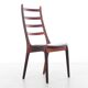 Suite of 4 Scandinavian rosewood chairs from Rio