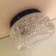 Round ceiling light glass, ground edge diamond