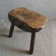 Cowherd stool, milking, solid wood, 1950s