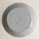 Assiette faience XIXeme décor fleurs "tulipes"