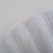 Pair of shell wall lights, in white ceramic. 80s 90s