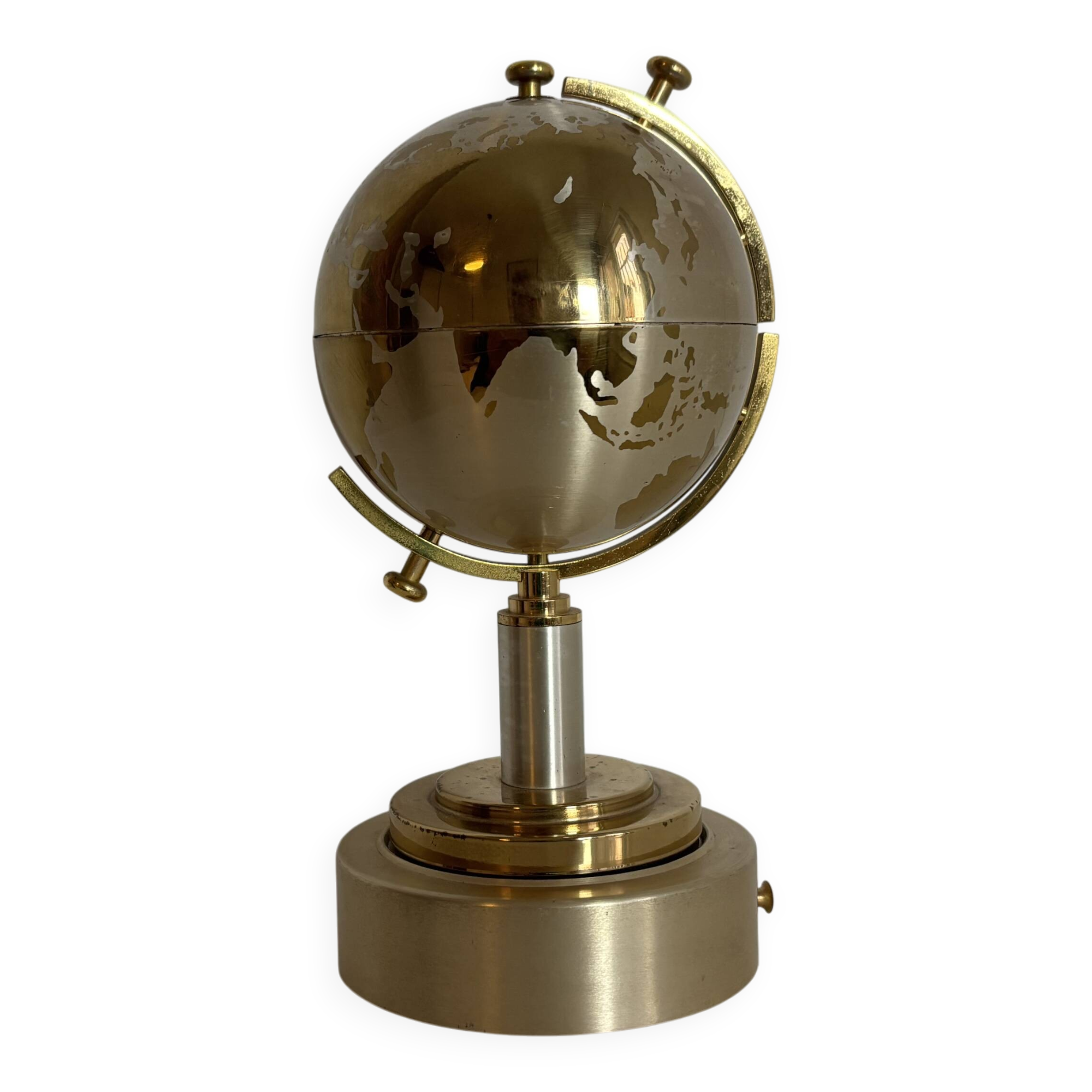 Porte-cigarettes vintage 1960 mappemonde distributeur - 20 x 10 cm