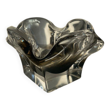 Murano glass ashtray/trinket dish with an organic shape, 1960s-70s