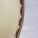 Vintage round dish from Sarreguemines, Argonne model