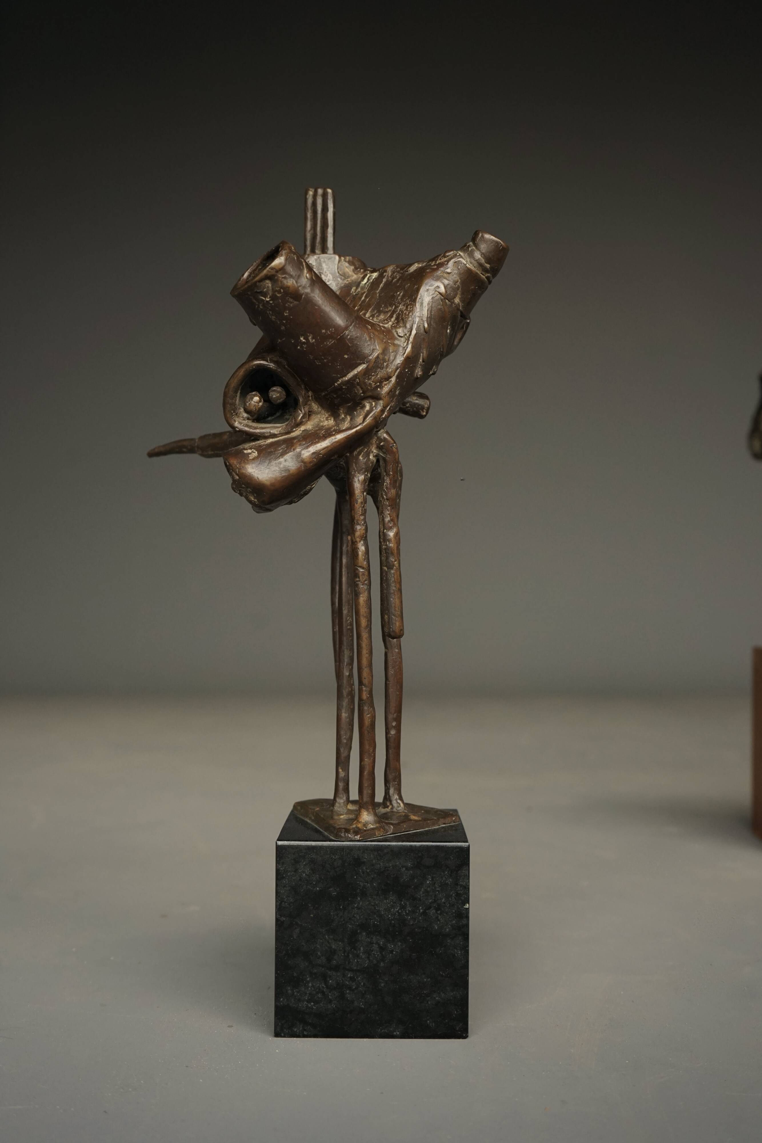 Abstract Bronze Sculpture by Jetty Homan, Netherlands, 1972