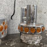 Two vintage space age pendant lamps by Raak, 1970