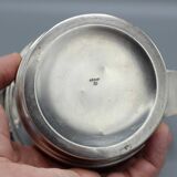 small champagne ice bucket cooler silver metal bottle art deco