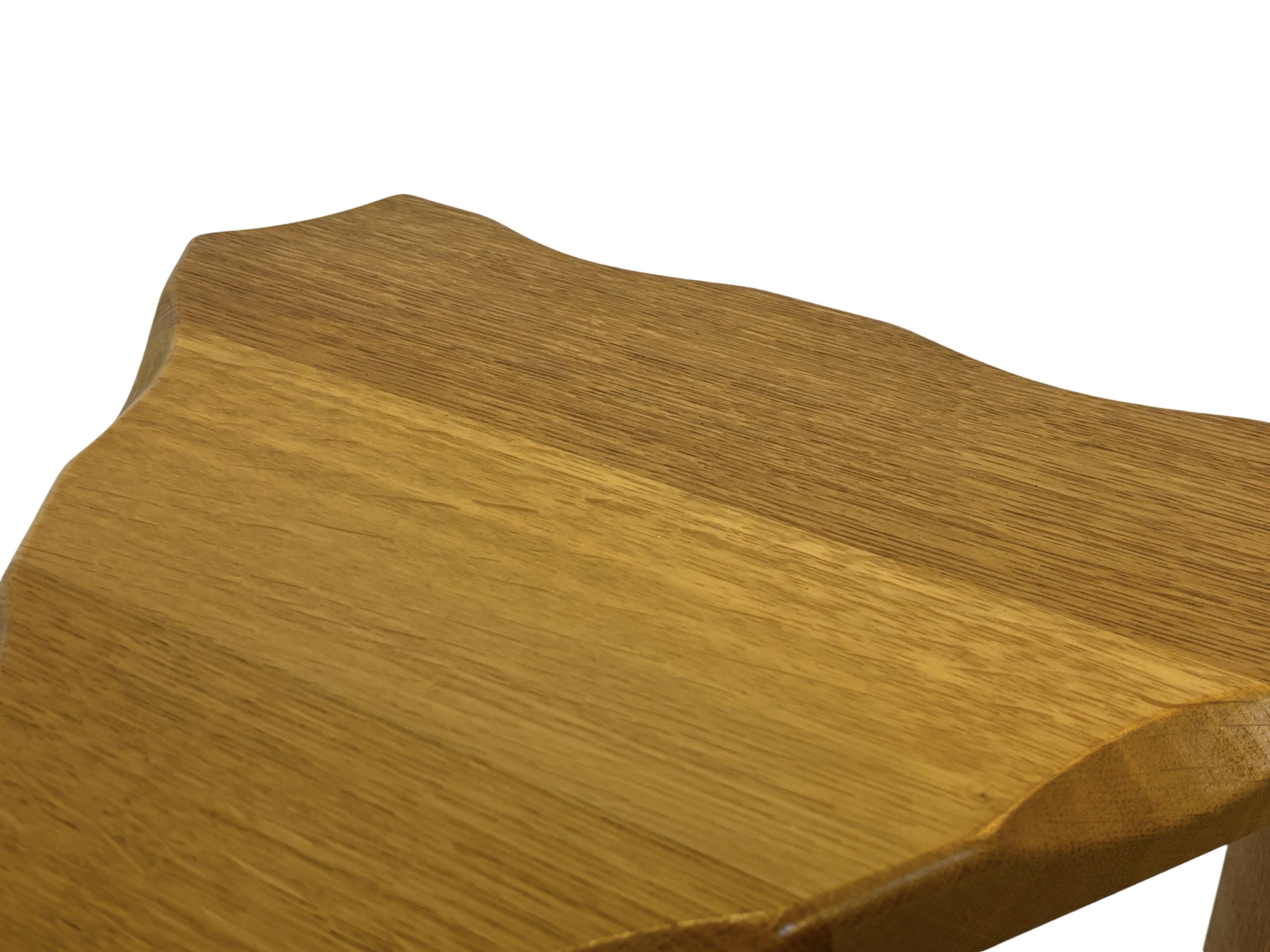 Vintage Scandinavian side tables made of solid wood circa 1970s