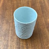 White German porcelain vase from the mid-century by Bjørn Wiinblad for Rosenthal, 1960s.