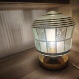 Art Deco glass lamp with touch control