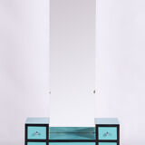 Restored Bauhaus Dressing Mirror, Chrome, Steel, Lacquered Wood, Czechia, 1930s