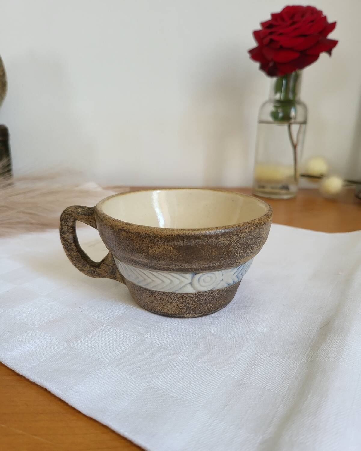 HB Quimper stoneware mug