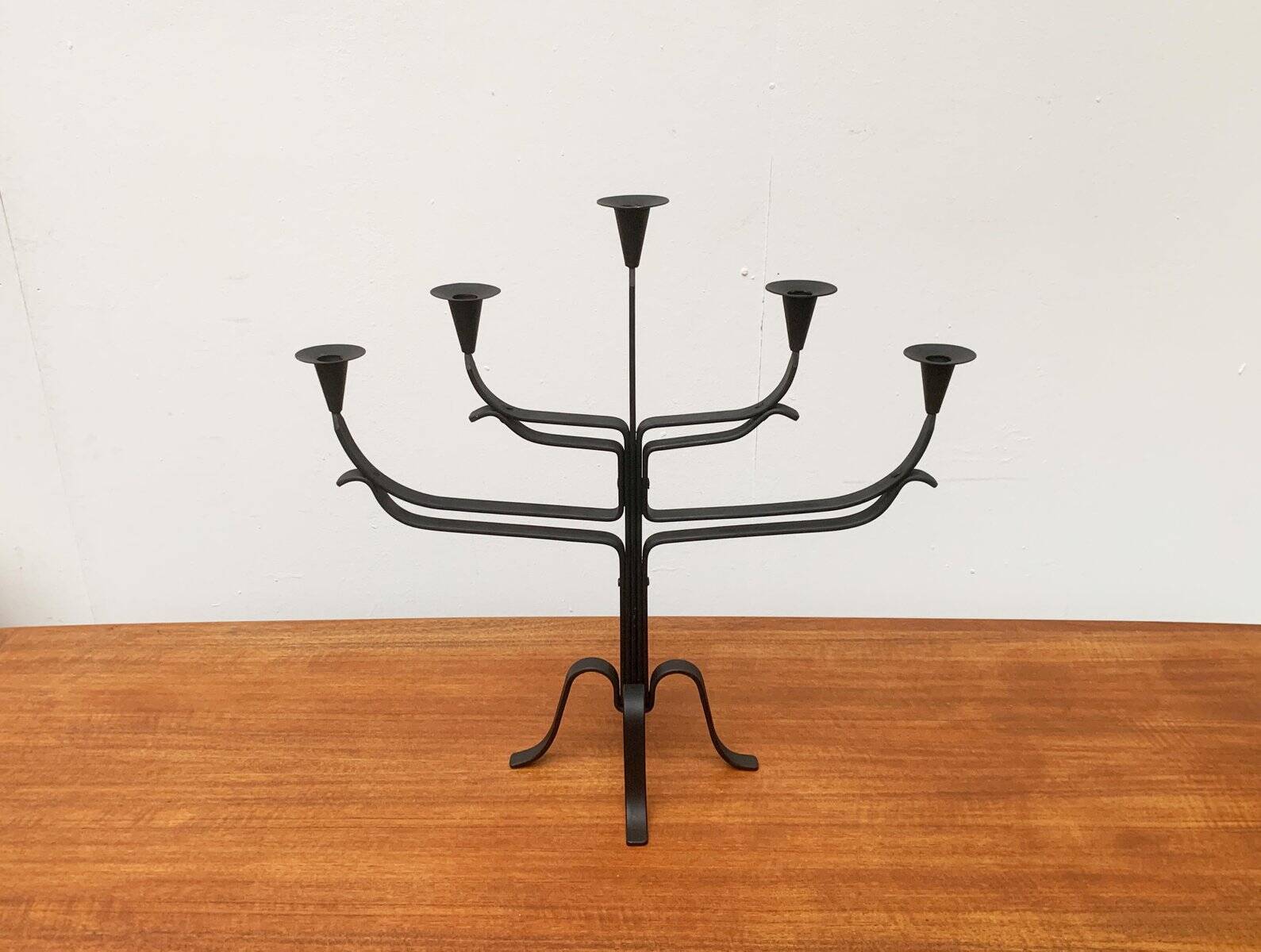 Brutalist Metal Candle Holder
