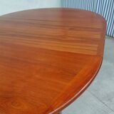 Danish teak round extending dining table
