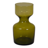 Green glass vase from the 70s