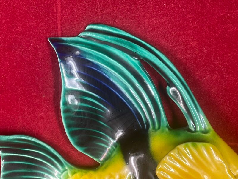 Superb ceramic fish creation albert ferlay vallauris -1970 - 27 x 21 cm