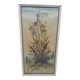 Herbier sur aquarelle . années 50 .