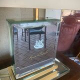 Gloria Vanderbilt lamp with bevelled mirror