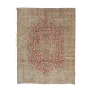 tapis fait à la main persan vintage 295 cm x 383 cm tapis en laine rouge