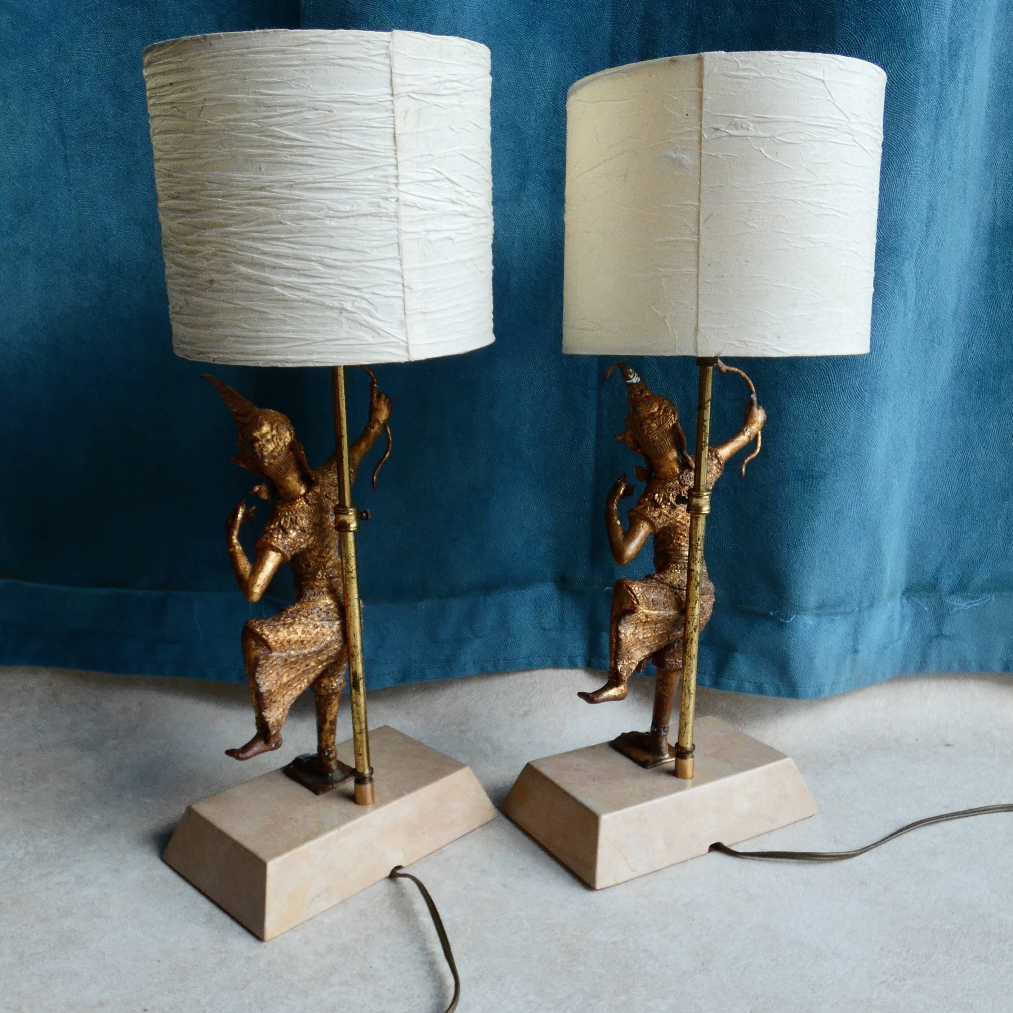 Pair of Rama bedside lamps