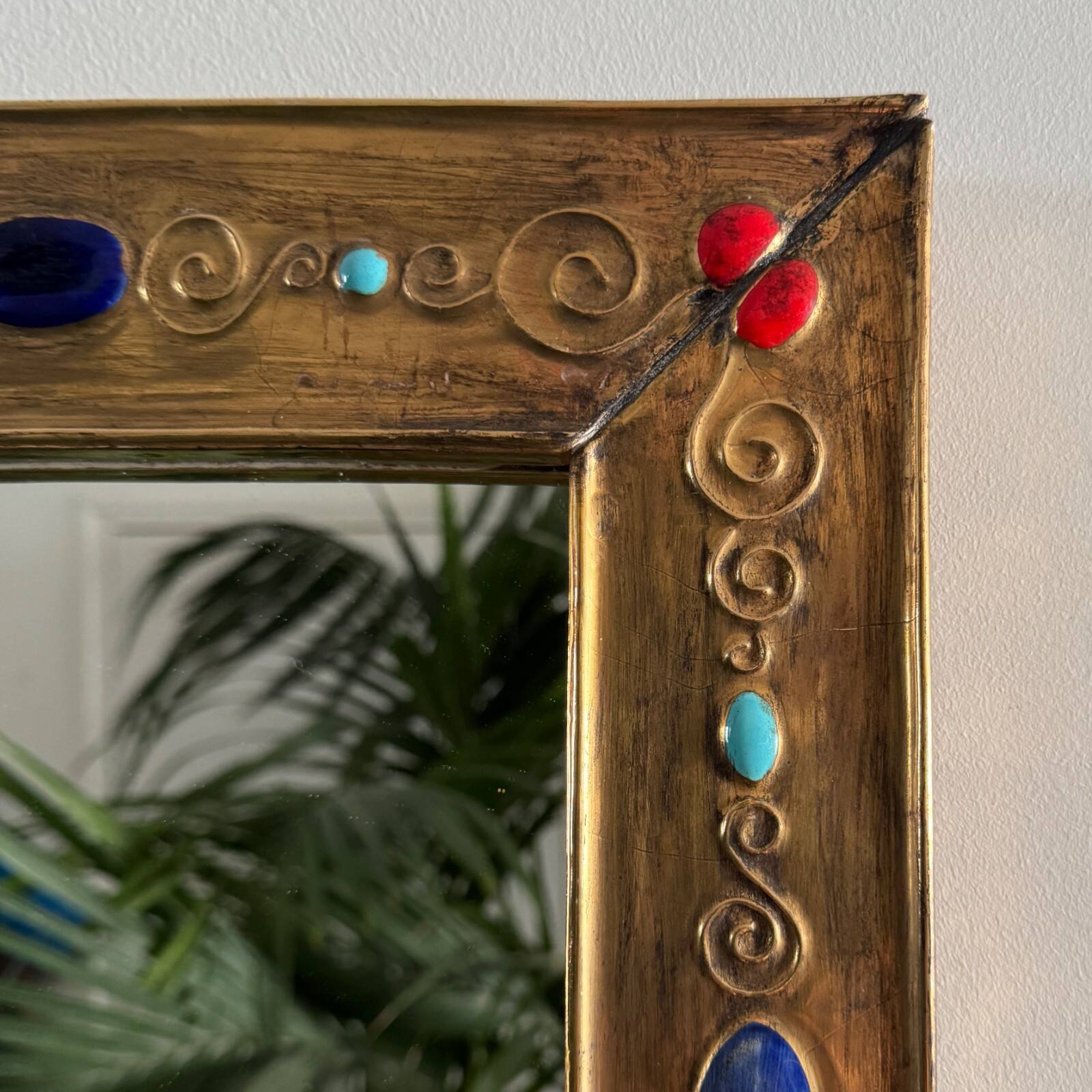 20th century ceramic mirror by François Lembo