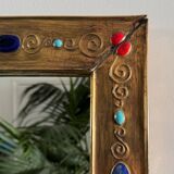 20th century ceramic mirror by François Lembo