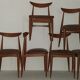 Set of 6 scandinavian chairs 50/60