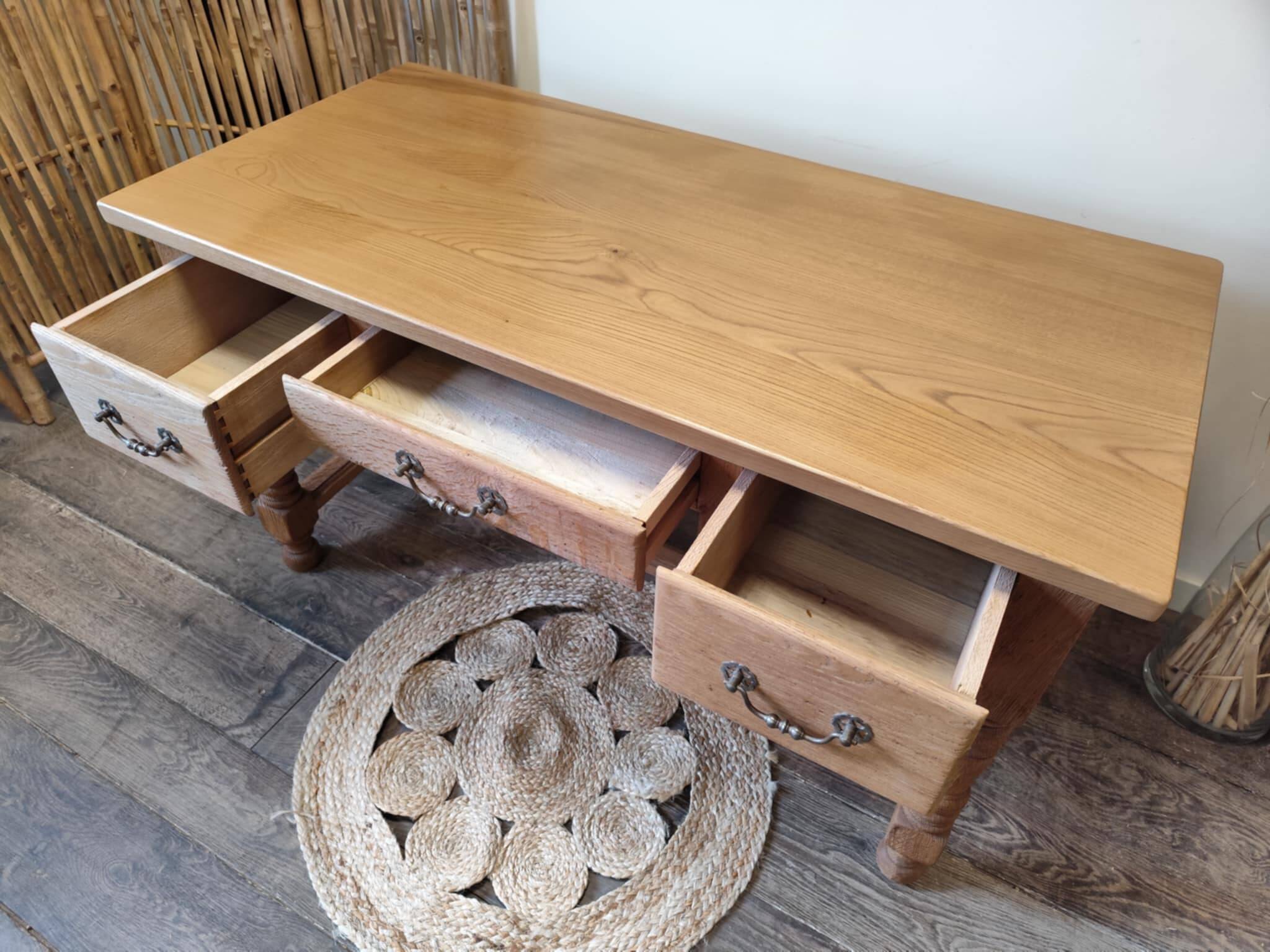 Solid oak desk