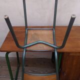 Chaise de bureau métal et bois