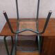 Metal and wood office chair