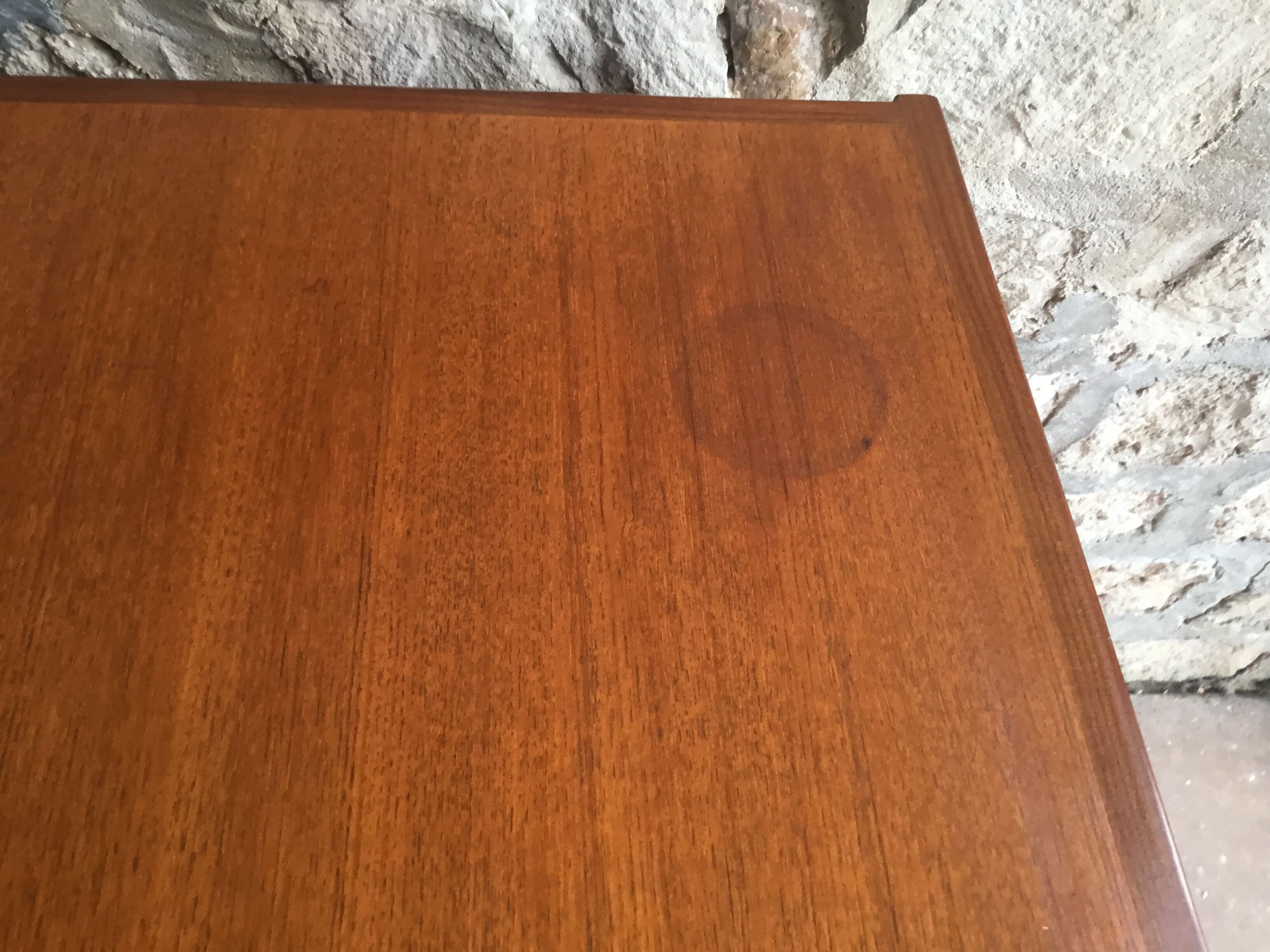 Scandinavian teak buffet with showcase and secretary - 1960