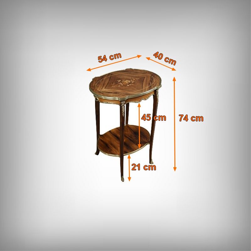 Table de salon guéridon en palissandre, style transition – 1re partie XXe
