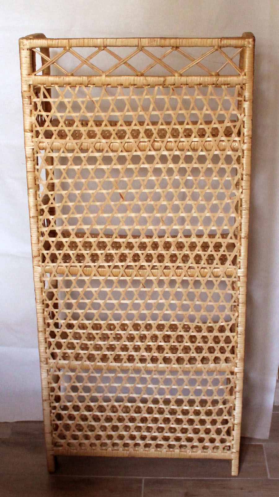 Rattan shelf