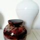 Lacquered glass ball vase by Jean Noel Bouillet
